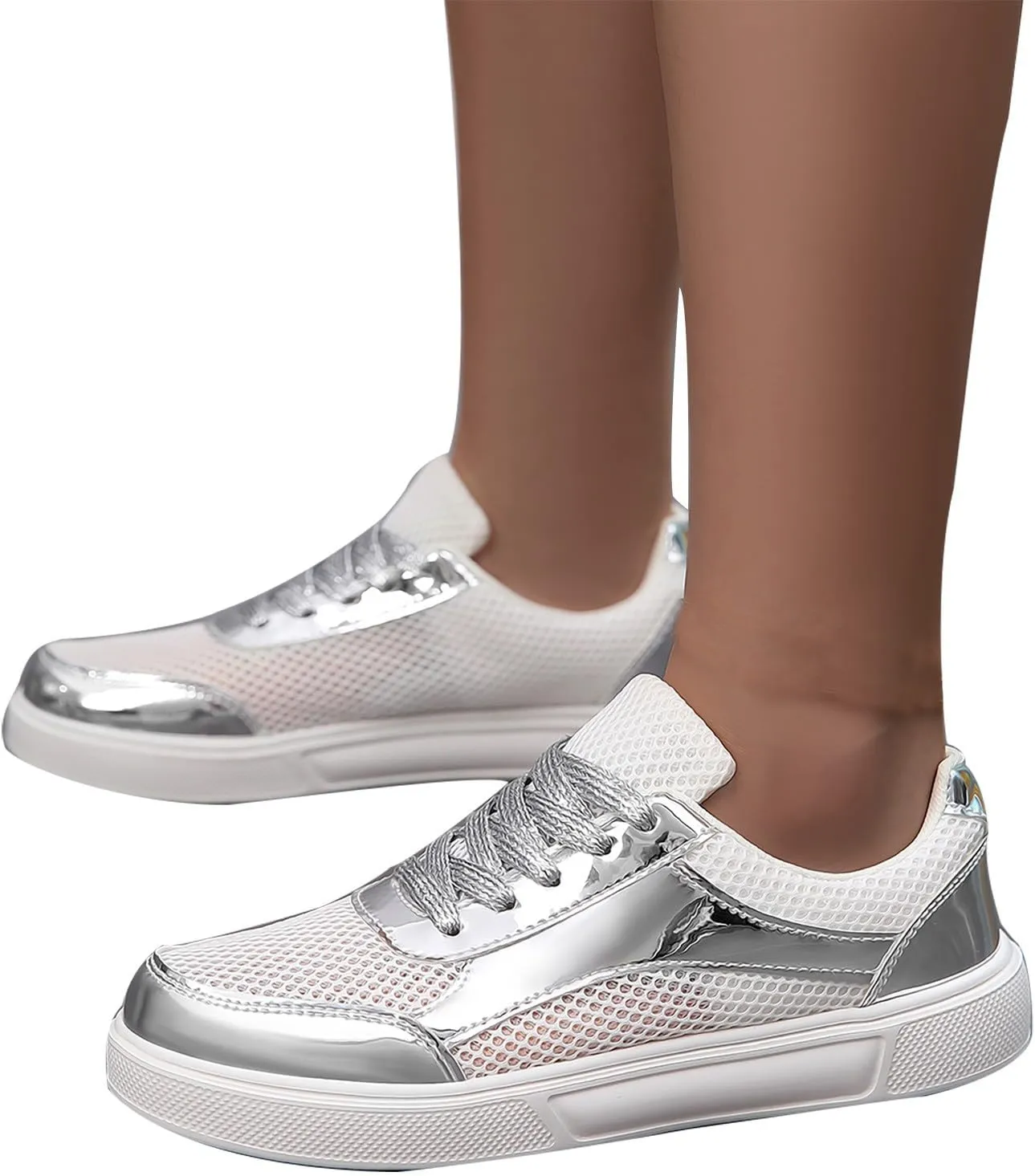 Women Slip On Walking Sneakers Casual Comfortable Shoes Lightweight Canvas Flats Non Slip Breathable Loafers