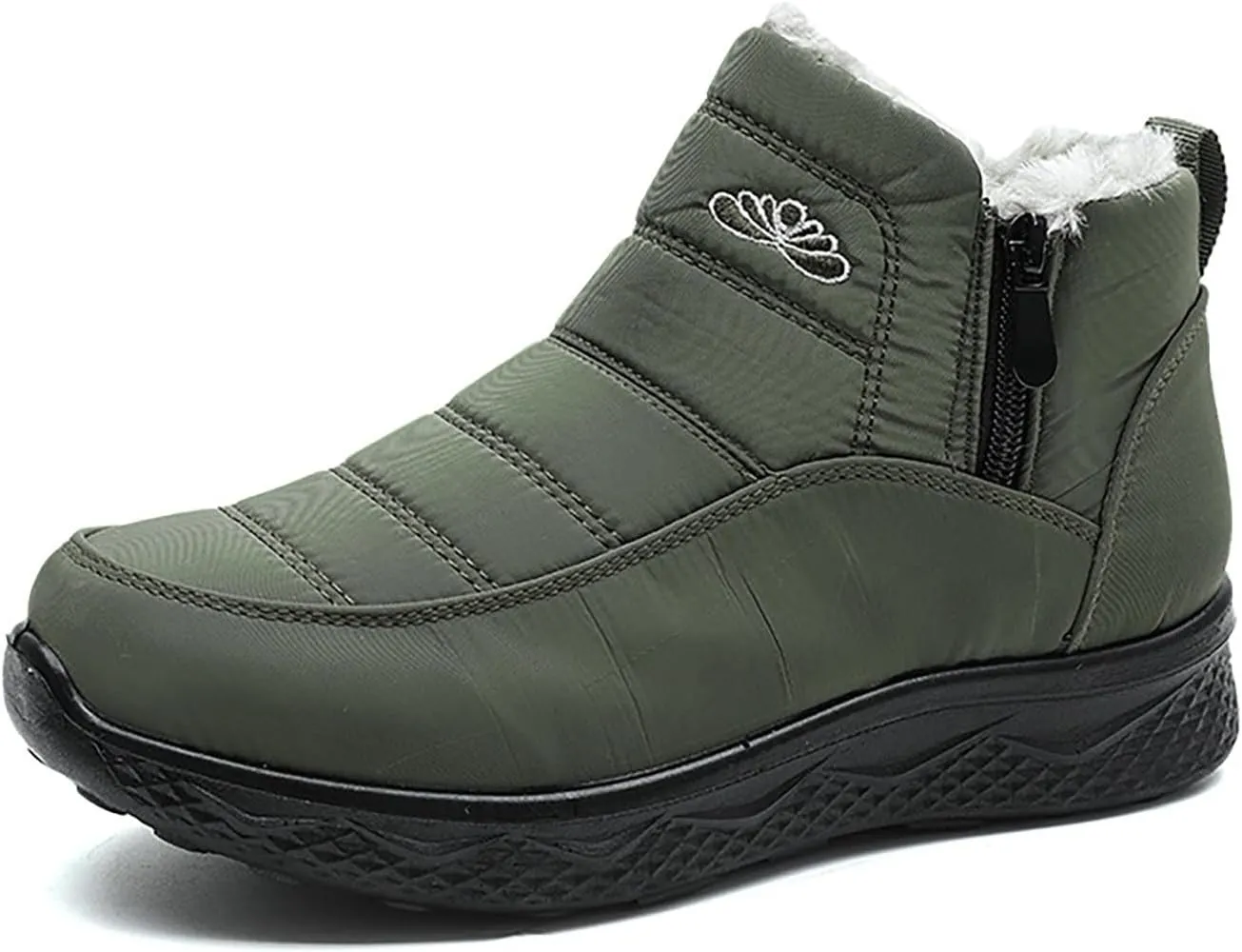 Women Snow Boots Waterproof Women's Fleece Lined Snow Boots Womens with Warm Fur Lining Barefoot Shoes Grounded Footwear Hiking Mens Running Shoes Men Snow Booties