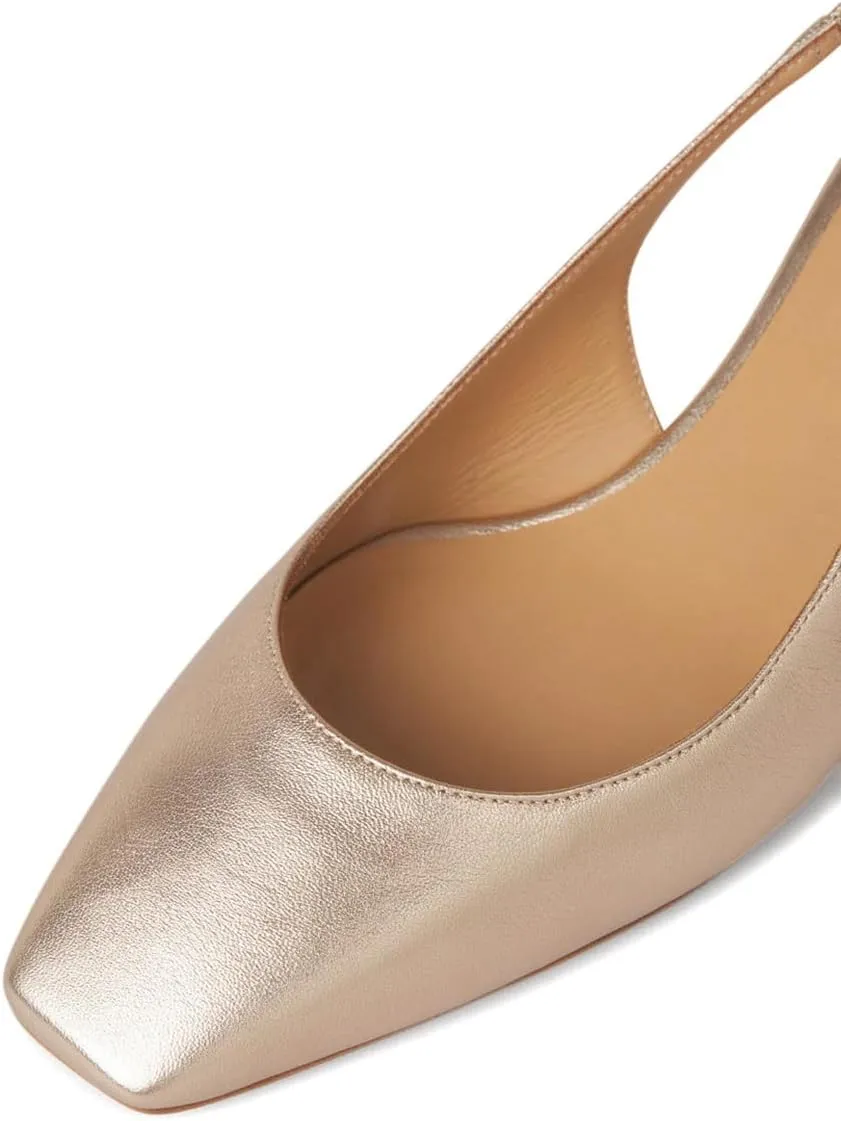Women's Bowknots Elastic Strap Slingback Pumps Squared Toe Slip On Low Block Heels Wedding Ballroom Shoes Size 4-16 US