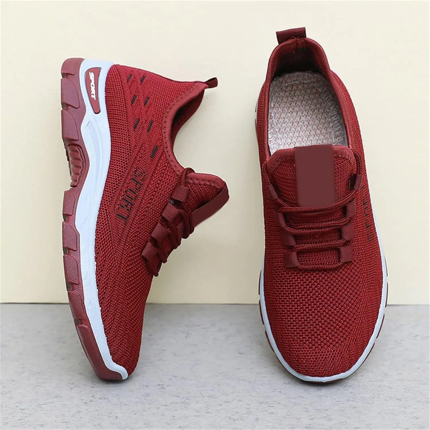 Women's Casual Orthopedic Sneakers Lightweight Breathable Mesh Walking Shoes Summer Comfortable Soft Sole Slip On Sneakers Athletic Workout Sports Tennis Shoes with Arch Support
