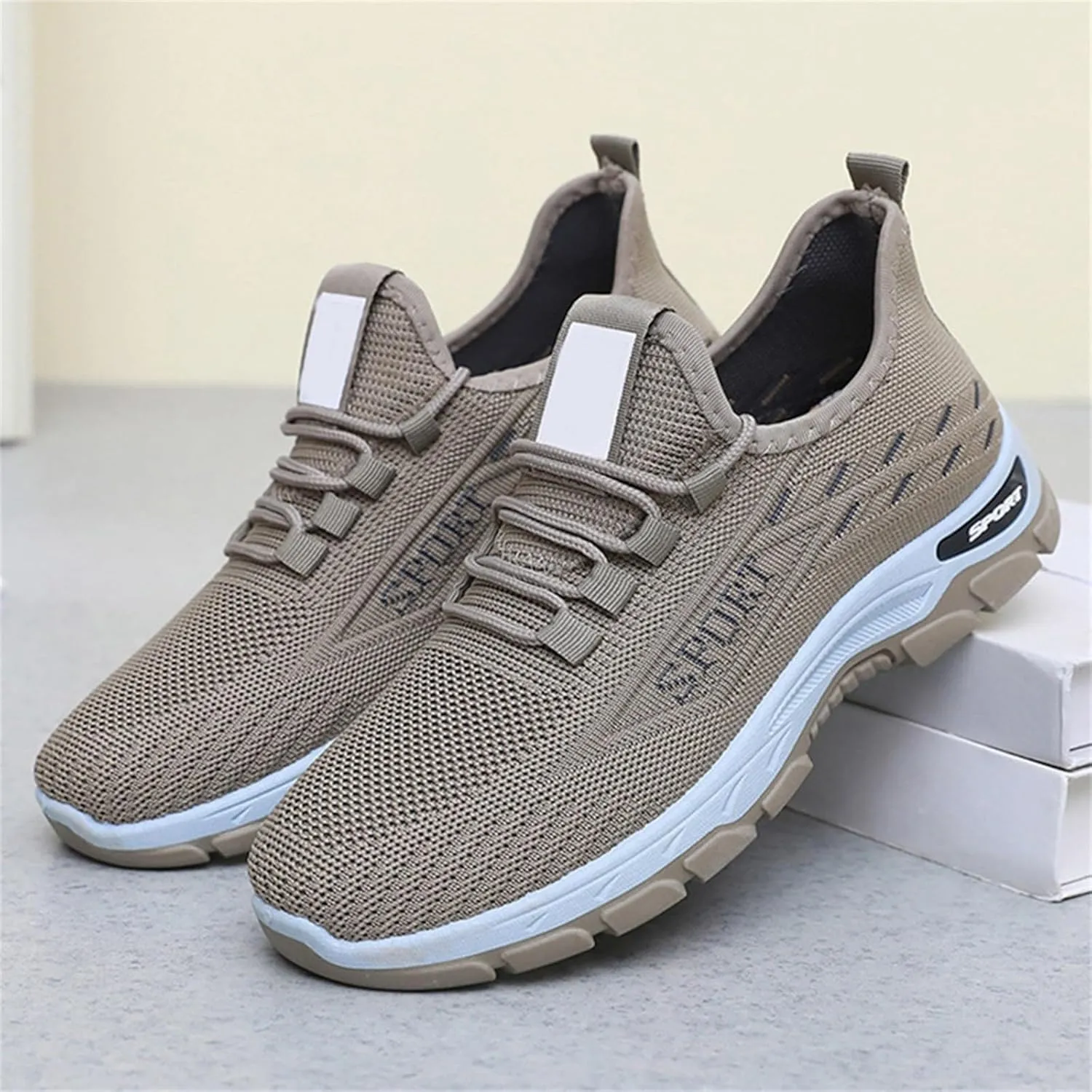 Women's Casual Orthopedic Sneakers Lightweight Breathable Mesh Walking Shoes Summer Comfortable Soft Sole Slip On Sneakers Athletic Workout Sports Tennis Shoes with Arch Support