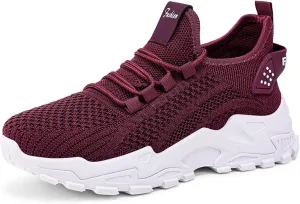 Womens Fashion Sneakers Summer Breathable Mesh Hollow Out Slip on Walking Shoes Athletic Comfortable Workout Gym Orthopedic Shoes Lightweight Soft Sole Platform Sneakers