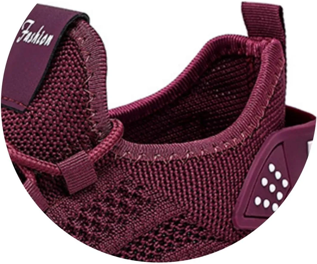 Womens Fashion Sneakers Summer Breathable Mesh Hollow Out Slip on Walking Shoes Athletic Comfortable Workout Gym Orthopedic Shoes Lightweight Soft Sole Platform Sneakers