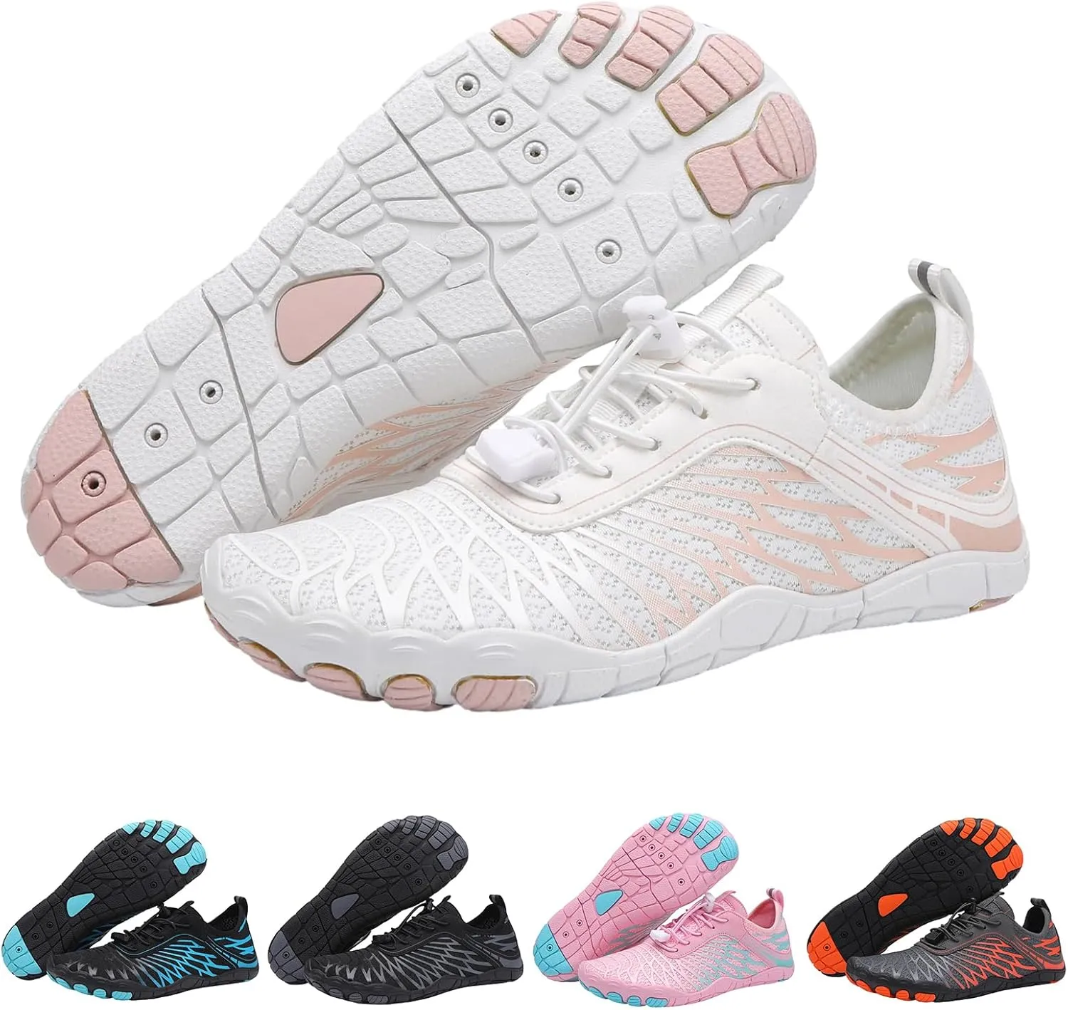 Womens Hiking Footwear Barefoot Pro Barefoot Shoes Quick-Dry Non-Slip Water Shoes for Women Men Sport Athletic Running Sneakers Walking Shoes for Pool Beach Surf Water Park Yoga