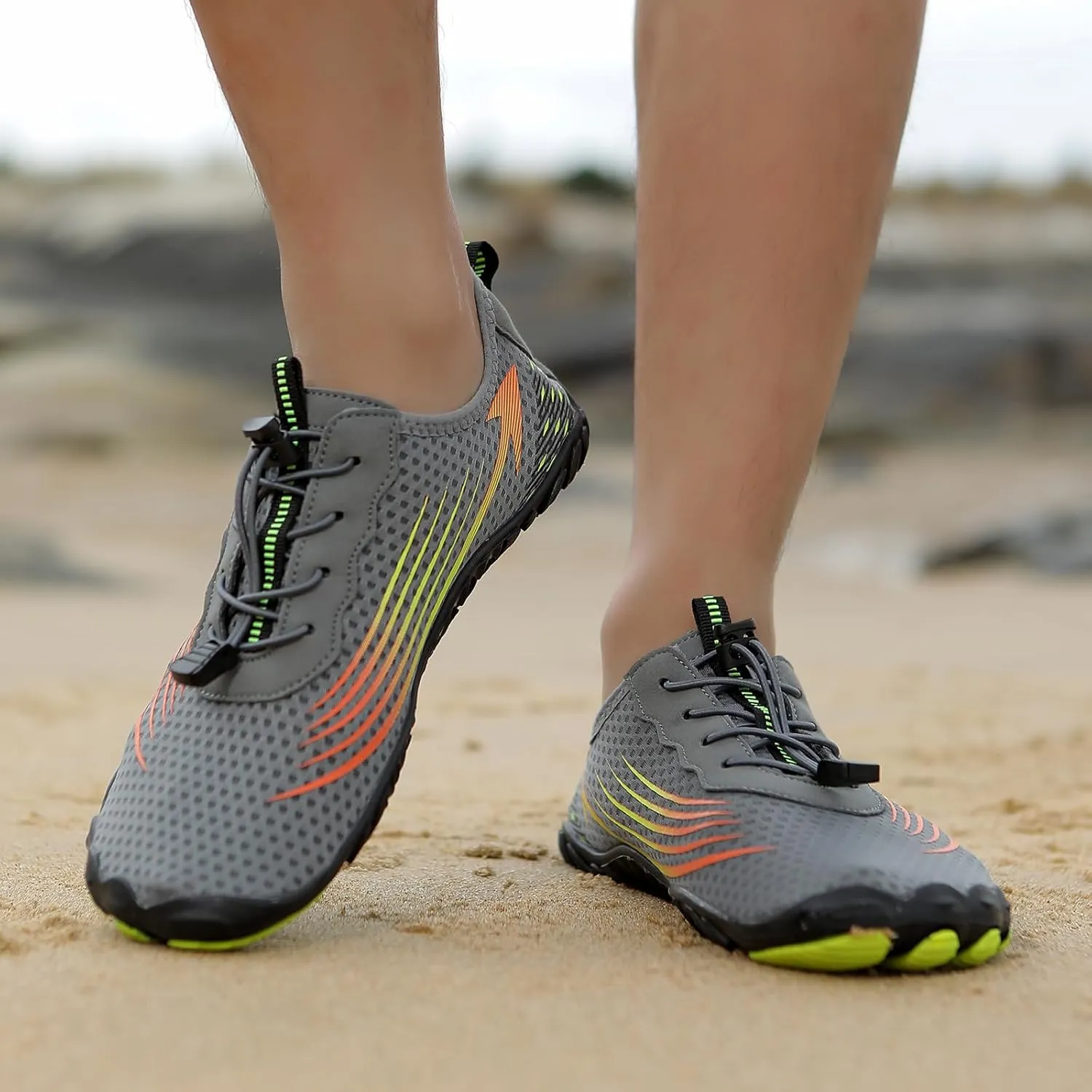 Womens Hiking Shoes Lightweight Healthy & Non-Slip Barefoot Footwear Breathable Quick-Dry Water Sports Barefoot Shoes Fashion Swim Beach Pool Surf Yoga Sneakers Grounding Shoe