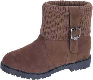 Women's Leather Boots Fashionable Versatile Winter Boots Cold Proof Snow Boots Tall Snow Boots for Women
