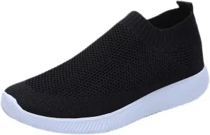 Women's Lightweight Slip On Walking Running Shoes Slip On Shoes Women Lether Women's Casual Shoes Fashion Sneakers Red Tennis Shoe Cross Trainer Shoe