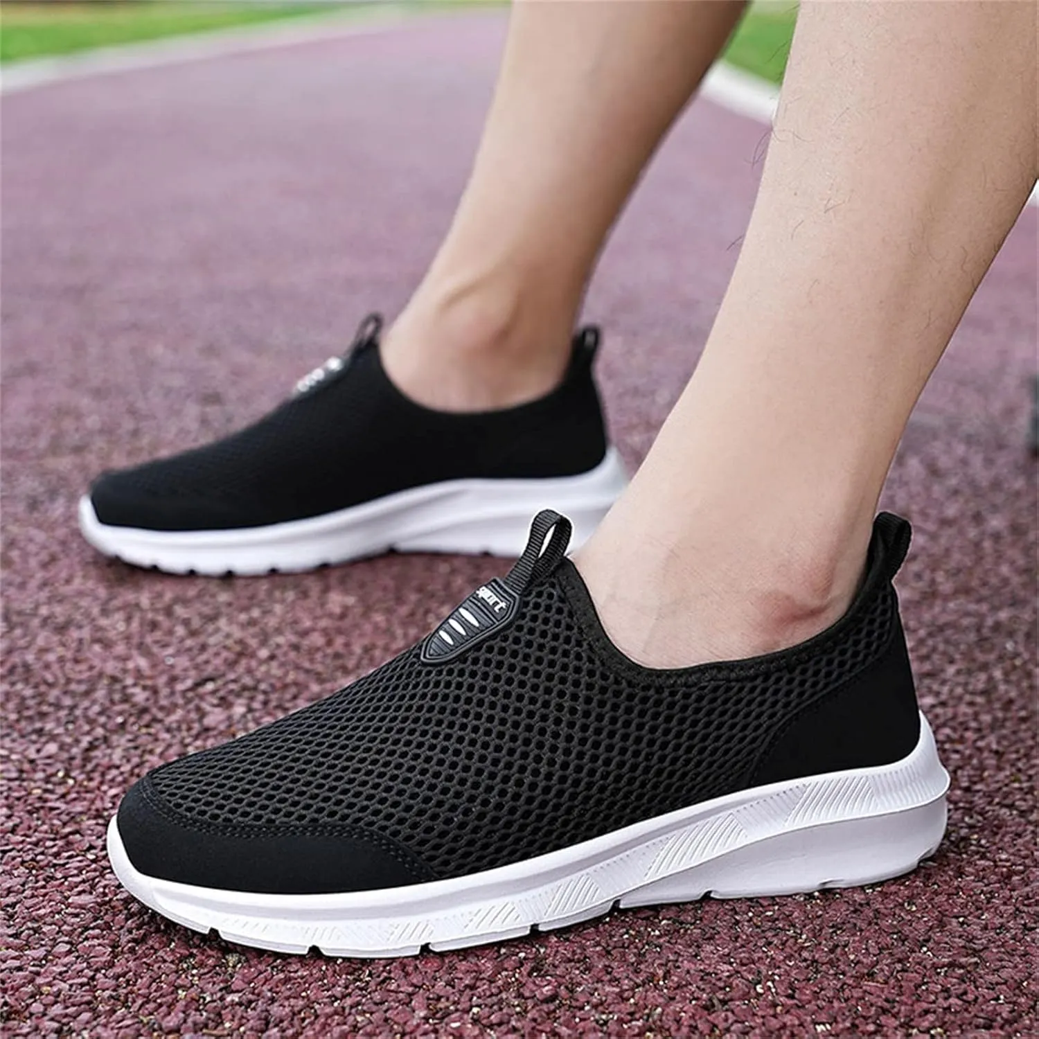 Women's Lightweight Slip On Walking Running Shoes Womens Tennis Shoes Comfortable Men's Casual Shoes Shoes Sneakers Red Tennis Shoe Trainers Shoe