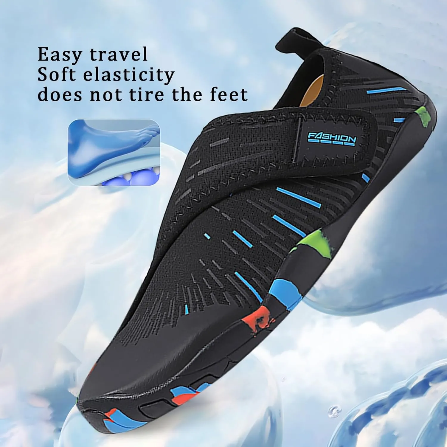 Womens Mens Athletic Hiking Water Shoes, Breathable Quick Dry Aqua Barefoot Footwears for Surfing Training Kayaking