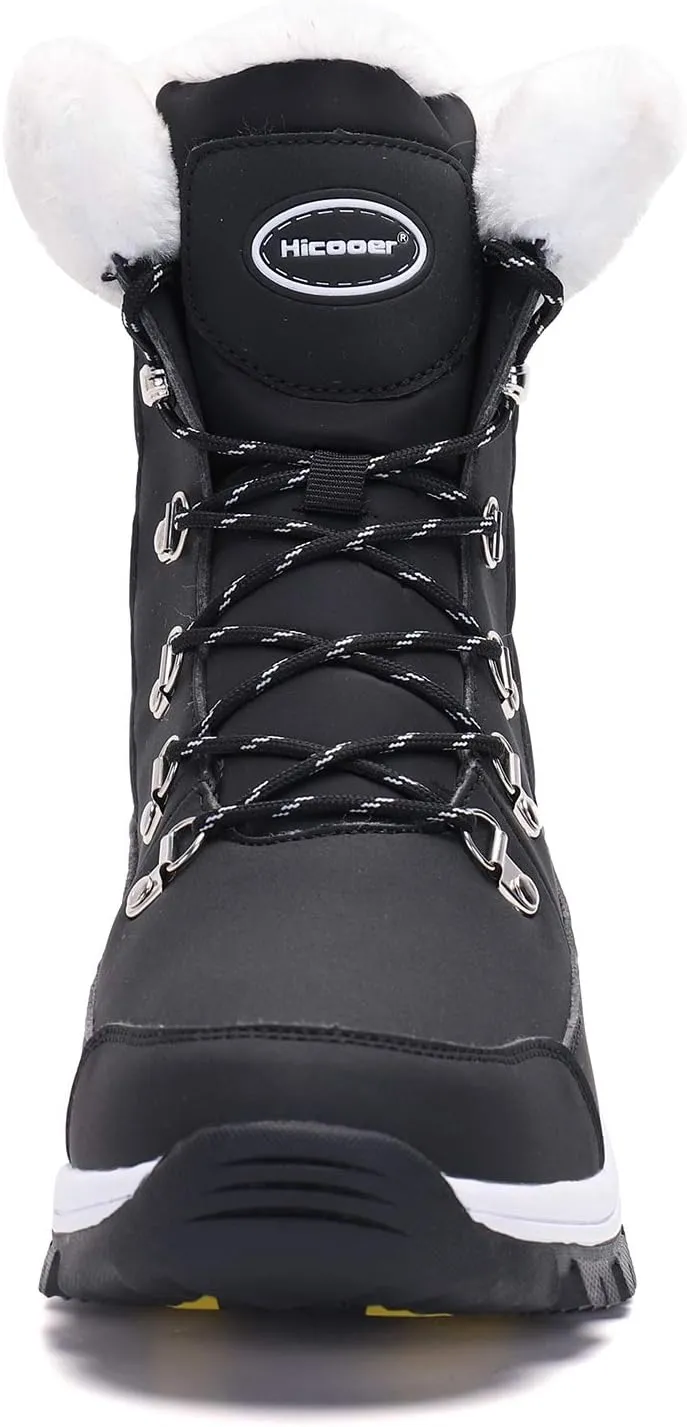 Women's Mid Calf Fur Winter Outdoor Snow Boots Warm Waterproof Comfortable