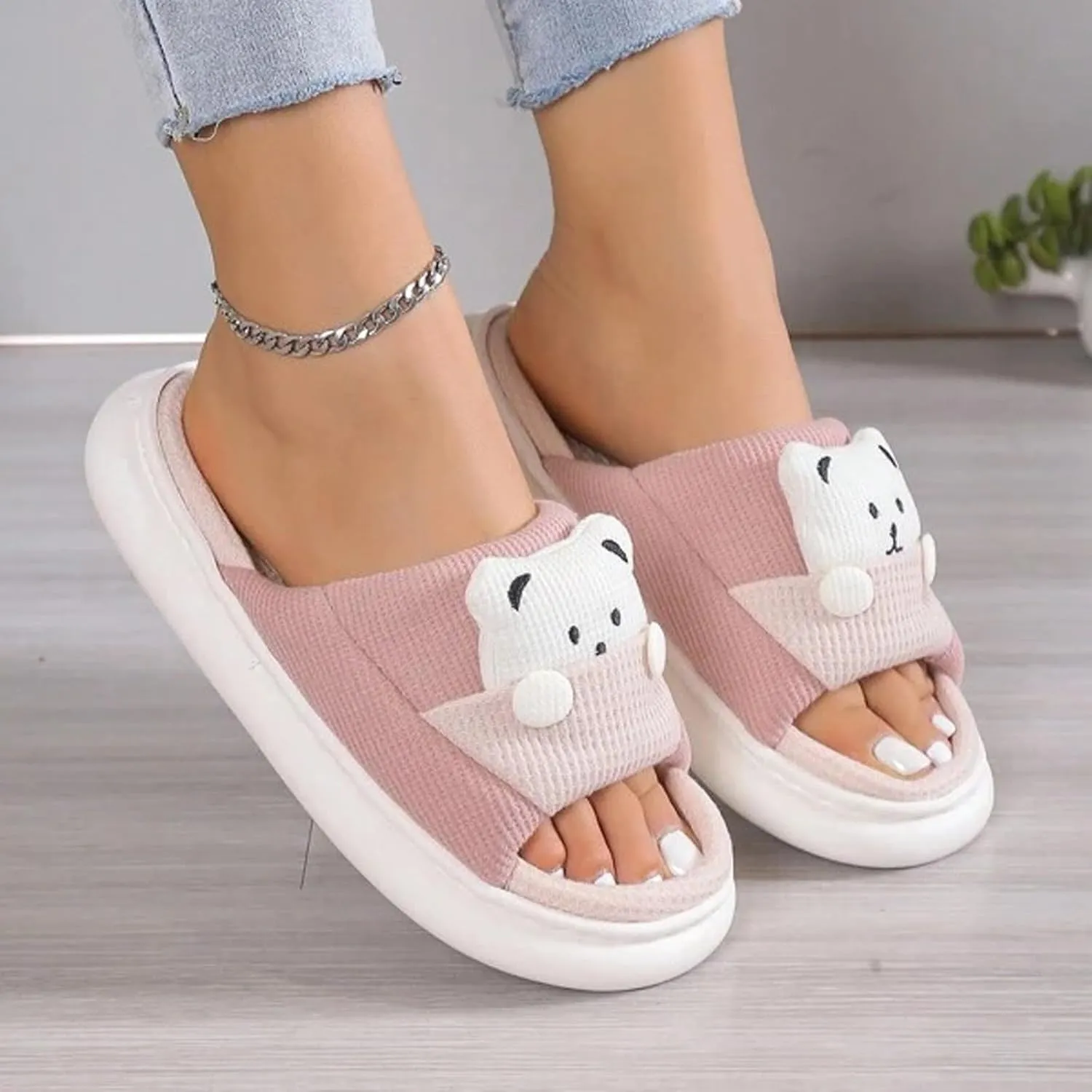 Women's Non Slip Slippers Quick Drying Shower Slide Non Slip Pool Slides Women's Cloud Slides