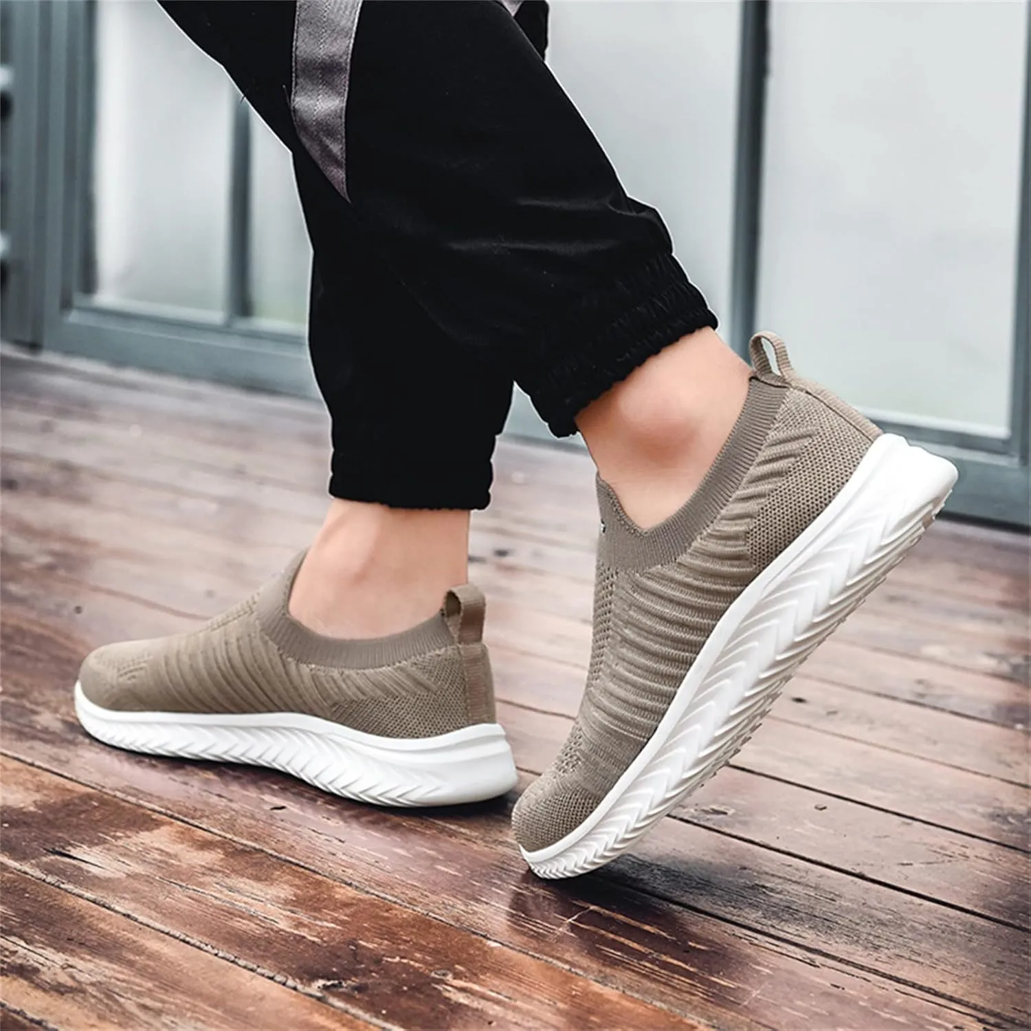 Womens Non Slip Work Shoes Slip On Water Resistant Non Slip Work Shoes Women Sports Women's Casual Shoes Dress Sneakers Black Tennis Shoe Loafers Shoe