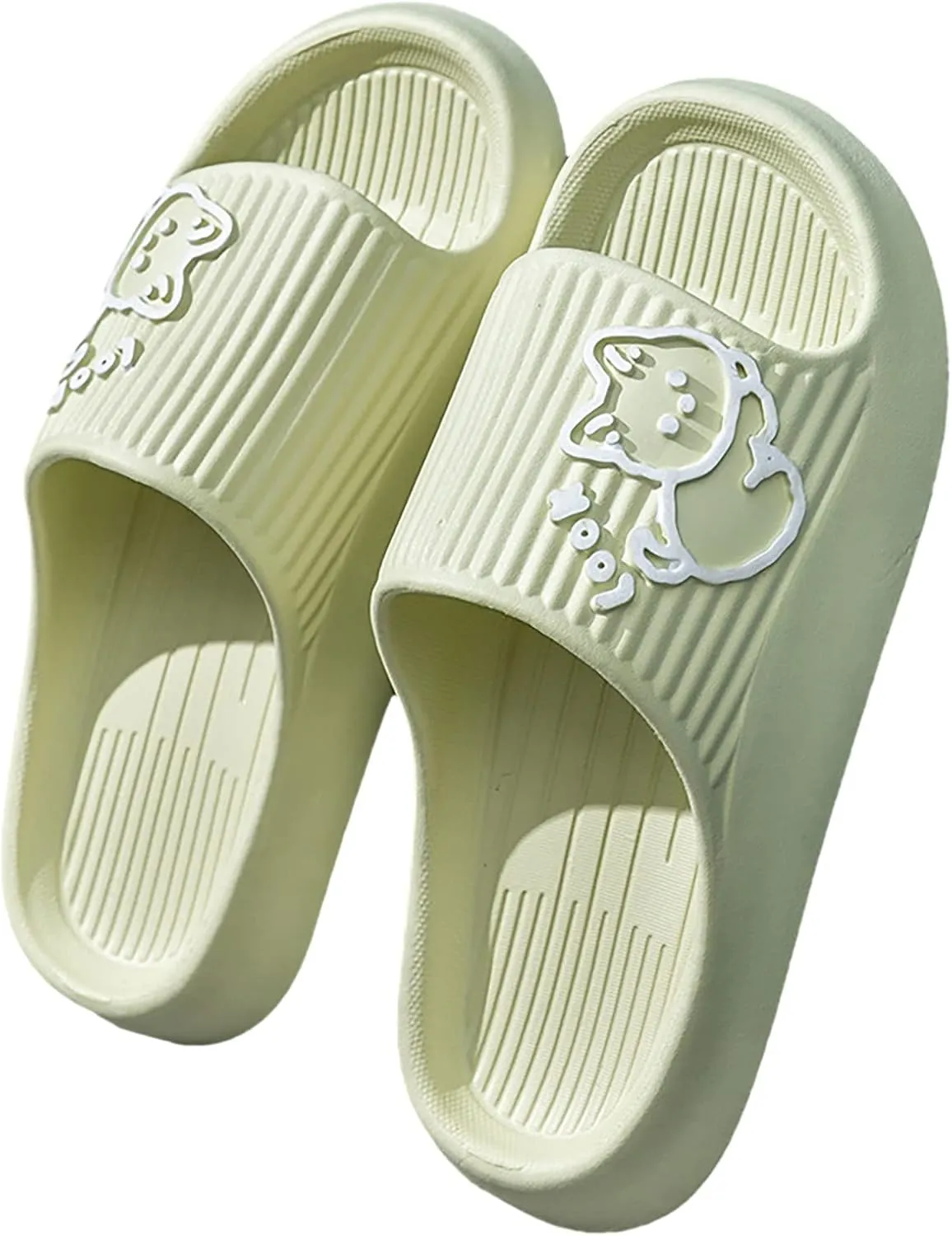 Womens Slides Open Toe Shower Shoes Bathroom Sandals Quick Drying Shower Slippers Women's Cloud Slides