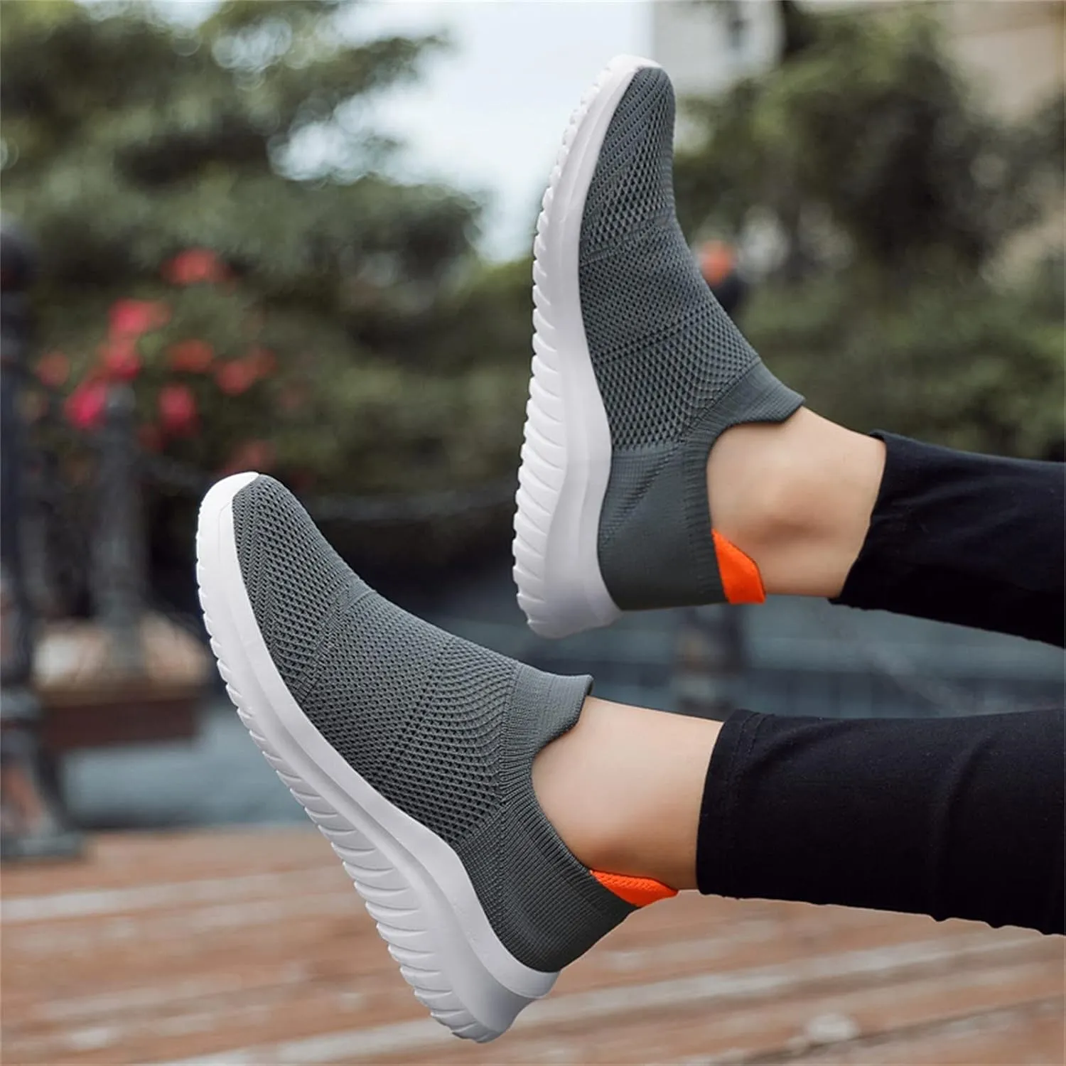 Womens Slip On Walking Shoes Non Slip Running Shoes Mens Running Shoes Walking Casual Tennis Shoes Walking Sneakers White Tennis Shoe Cross Trainer Shoe