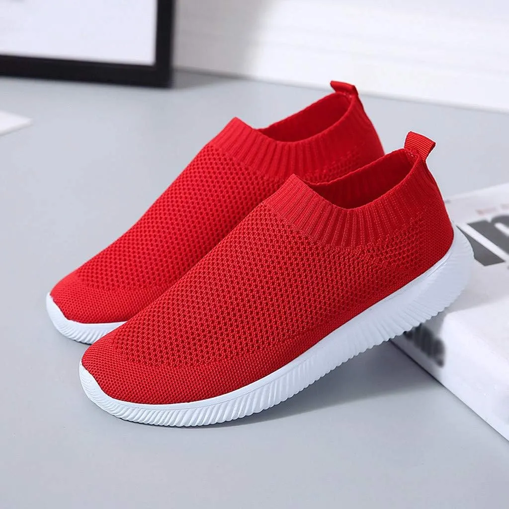 Women's Slip On Walking Shoes Running Comfortable Non Slip Work Shoes Women High Top Casual Tennis Shoes Slip On Sneakers White Tennis Shoe White Loafers