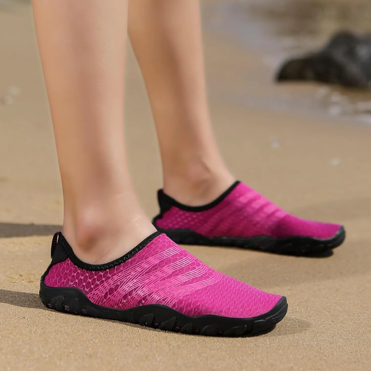 Women's Wading Shoes Comfortable Non Slip Quick Drying Socks Water Shoes Grounded Barefoot Footwear for Swim
