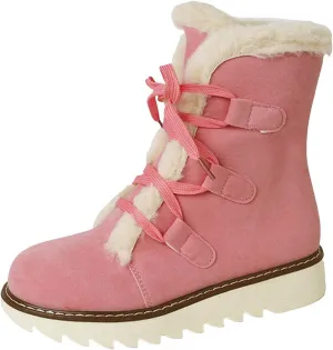 Women's Winter Snow Boots Strappy High Top Warm Boots Versatile Versatile Mid-Calf Boots Extra Wide Width Calf Boots
