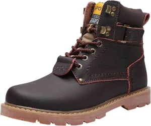Work Boots for Men Waterproof Hiking Sneakers Shoes with Fur Lined Workout Shoes for Women Insulated Winter Outdoor Botas Waterproof Non Slip Hike Grounded Footwear