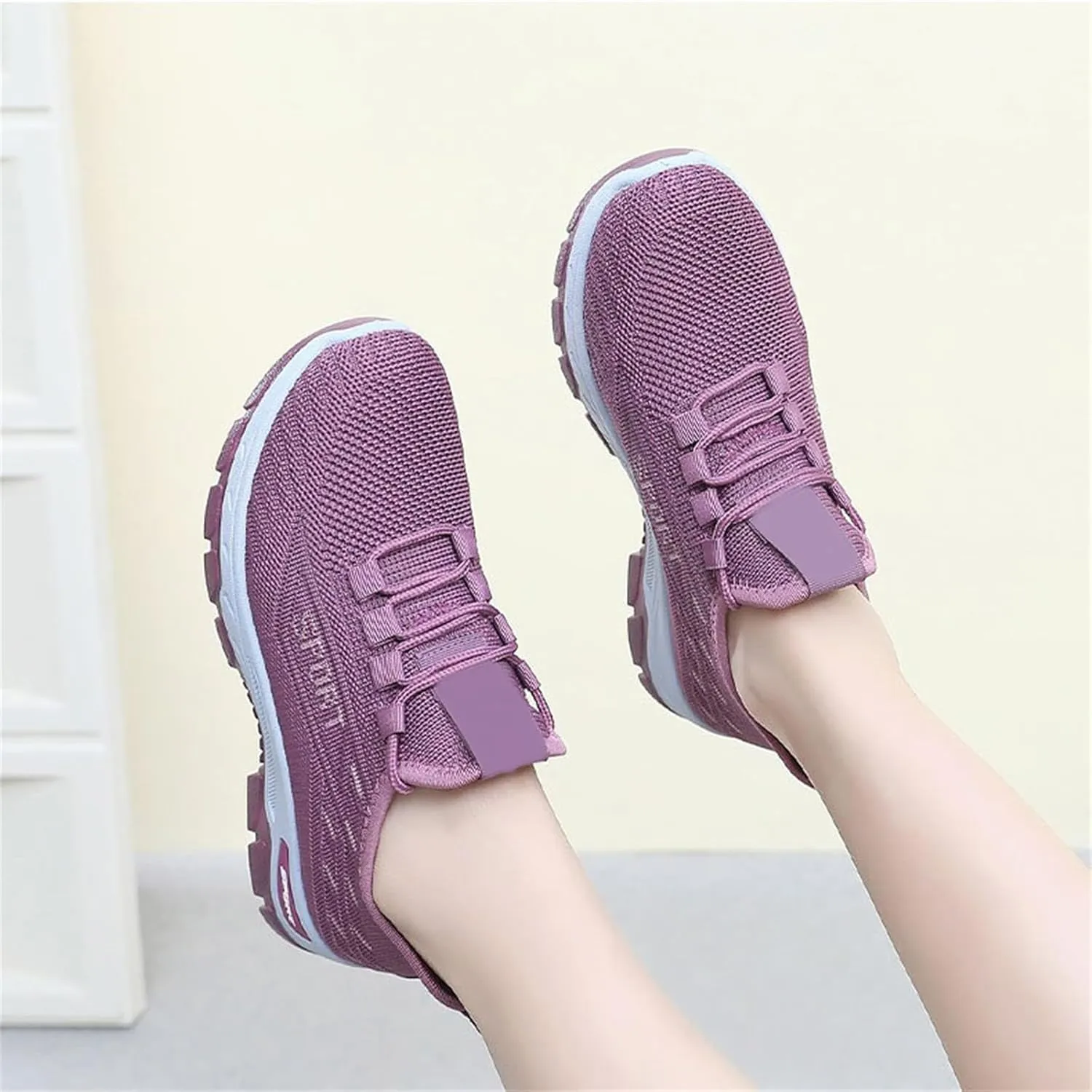 ZWRXW Orthopedic Sneakers for Women Comfortwear Shoes Arch Support Orthopedic Walking Shoes Breathable Non Slip Casual Athletic Sneakers Mesh Up Running Sneaker