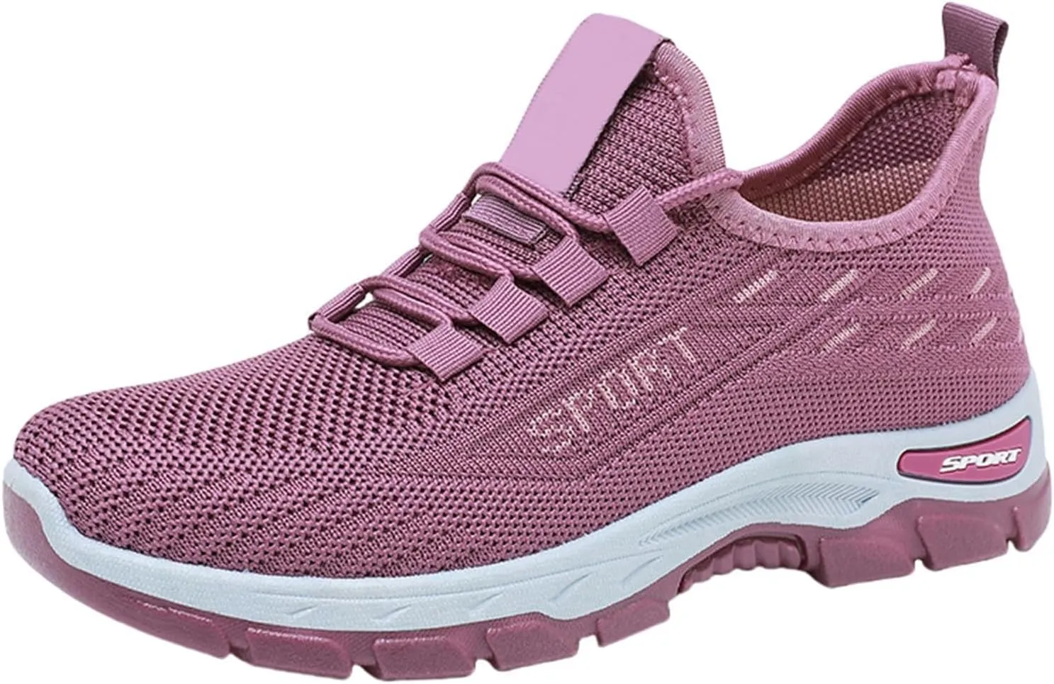 ZWRXW Orthopedic Sneakers for Women Comfortwear Shoes Arch Support Orthopedic Walking Shoes Breathable Non Slip Casual Athletic Sneakers Mesh Up Running Sneaker